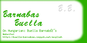 barnabas buella business card